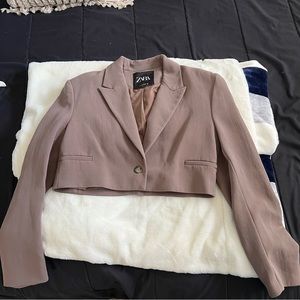 Zara cropped blazer